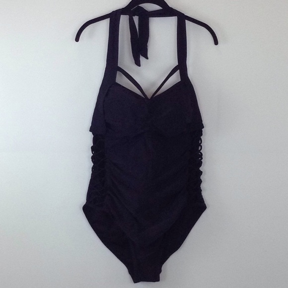 swimsuit for all Swim Nwt Swimsuits For All Black One Piece Size 8